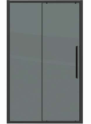Душевая дверь Grossman Cosmo 120x195 тонированное, черный матовый 100.K33.02.120.21.10