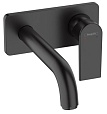 Смеситель для раковины Hansgrohe Vernis Shape 71578670, черный матовый