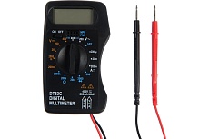 Мультиметр Тундра mini, DT-83C, ACV/DCV, DCA, 200-2МΩ, проверка батареек 9V 1026053