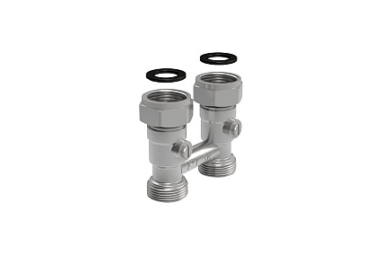 Узел нижнего подключения Royal Thermo прямой, для двухтрубных систем 3/4 НГ - 3/4 НР НС-1036115