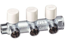 Коллектор балансировочный FAR 1 (НР-ВР) с 3 отв. 1/2 EU, хром.(аналог FK 3870 112) FK 3879 11203