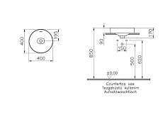 Раковина VitrA Metropole 7532B003-0673 40 см