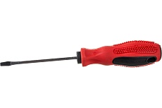 Шлицевая отвертка ЛОМ SL3 х 100 мм, обработка полировка, двухкомпонентная рукоятка 1858779