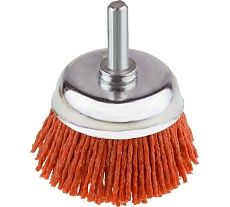 Щетка-крацовка чашка 75 мм, нейлон, со шпилькой Pobedit 2137375