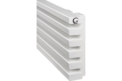Горизонтальный радиатор c нижним подключением ARBIOLA Compact Gorizont V 2500-63-04 секции, GVR, RAL 9016 матовый белый 258048
