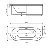 Акриловая ванна Aquatek Морфей 190х90 см