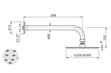 Держатель для душа Nicolazzi 5707CR30