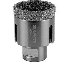Коронка алмазная вакуумная пайка 45 мм, M14 Graphite 55H312