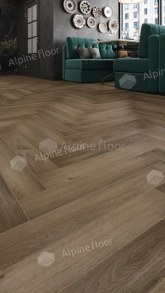 Ламинат Alpine Floor Herringbone 12 Pro Дуб Анжу 606x101x12 мм, LF106-11A