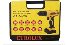 Аккумуляторная дрель-шуруповерт Eurolux ДА-16/2Li 72/14/51
