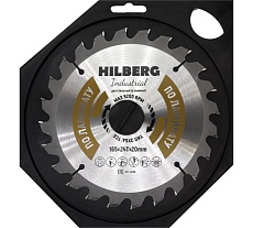 Диск пильный Industrial 165x20 мм, 24Т, ламинат Hilberg HL166