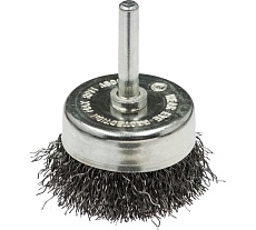 Щетка чашечная (15 шт; 50 мм; хвостовик 6 мм; нержавеющая гофрированная проволока 0.3 мм) для дрелей Профоснастка 20905002
