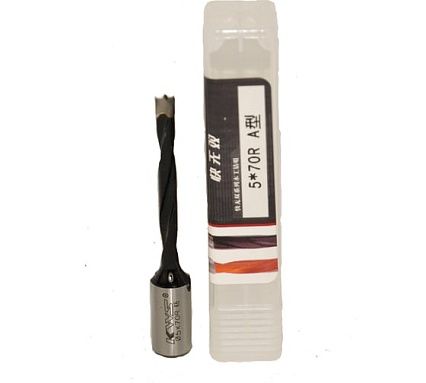 Сверло для глухих отверстий KWS HW 5х43х70 мм, Z=2, R K6 ZCG0DG241