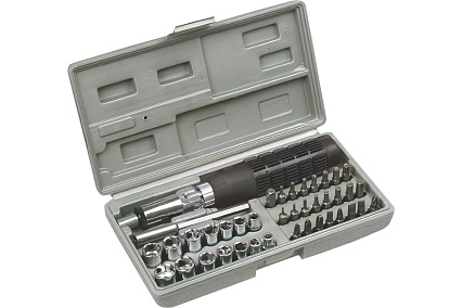 Набор насадок и сменных головок с держателем (40 шт.) Top Tools 39D386