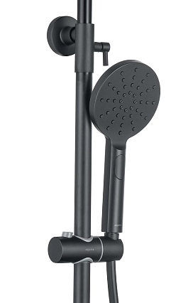 Душевая стойка Aquatek Вега AQ2060MB черный матовый
