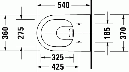 Подвесной унитаз Duravit D-Neo 257709 безободковый, с креплением