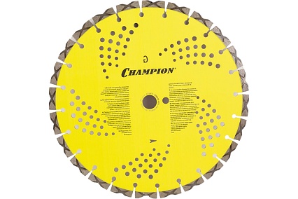 Диск алмазный 350х25,4х10 мм Champion Гранит PRO Laser Granitek C1608