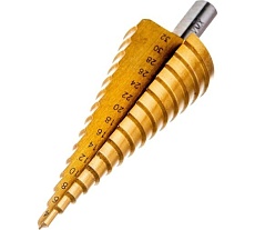 Сверло ступенчатое по металлу (4-32 мм; 15 ступеней; шаг 2 мм, ход 5 мм) VMX 511632