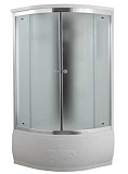 Душевая кабина Timo Comfort T-8890 90x90, без г/м, матовые стекла (Fabric Glass), хром