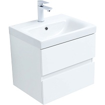 Мебель для ванной Aquanet Беркли 50 см белый глянец