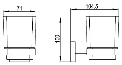 Держатель для стакана Timo Selene 10033/00 хром