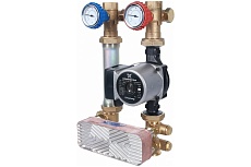 Насосная группа STOUT с 18 пластинами, с насосом, в теплоиз. Grundfos UPSO25-65 SDG-0038-182502 RG008U9S98RSO8