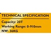 Гидравлический напольный пресс JCB 20 т JCB-TY20001(60661)