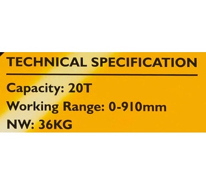 Гидравлический напольный пресс JCB 20 т JCB-TY20001(60661)