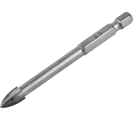 Сверло по стеклу, кафелю (8х85 мм) Elitech 1820.105000 193827