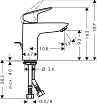 Смеситель для раковины Hansgrohe Logis 71100000