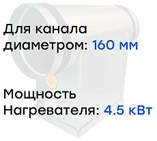 Электронагреватель E 4.5-160 (380В; 6.8А) Naveka F0000005597