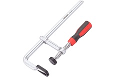 Цельнометаллическая струбцина с защитными колпачками REKON RF07-250-80 с эргономичной рукояткой из пластика 058207