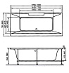 Акриловая ванна Vayer Casoli 180x80 см