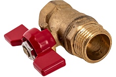 Шаровой кран ProfEco 1/2 ВР-НР, муфтовый, бабочка, Ду15, Ру20 11Б27п1 PE-12FMB