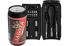 Набор инструментов Тундра подарочный пластиковый кейс Банка, 13 предметов 5308280