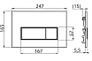 Кнопка смыва AlcaPlast M578 черный матовый