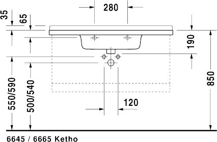 Раковина Duravit Starck 3 105