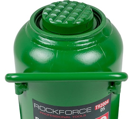 Домкрат бутылочный гидравлический Rockforce 20 тонн высота подхвата 220мм, высота подъема 420мм RF-T92004/DS/(28068)