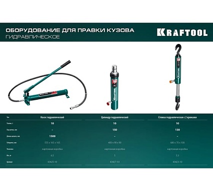 Гидравлический цилиндр Kraftool 10 т 43427-10