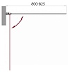Шторка для ванны BelBagno Sela 80x140, прозрачная