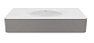 Раковина Vincea Caprise VCB-4CA100MWLG 100 см, Corian, белый матовый/светло-серый матовый