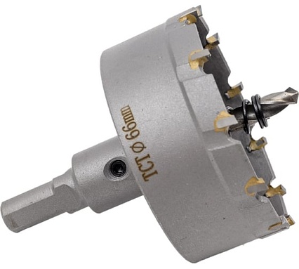 Коронка по металлу 66 мм с пластинами ВК8 WOLFSTAR cw00047