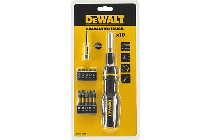 Отвертка со сменными вставками DeWalt 10 шт DWHT0-66567