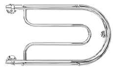 Полотенцесушитель водяной Двин B 1"-1/2" 50x35 с полкой, хром