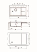 Кухонная мойка Florentina Россана 78 см песочный FS, 20.500.C0780.107