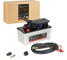 Насос пневмогидравлический 1.7л, ножной привод, шланг Airline APMPD03