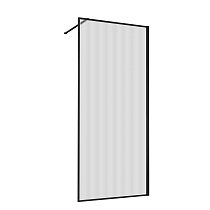 Душевая перегородка Vincea Walk-In VSW-1HP120FLB 120x200 черный матовый, рифленое