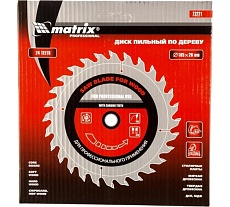 Диск пильный по дереву Professional (165x20 мм; 24 зуба; кольцо 16/20 мм) Matrix 73221