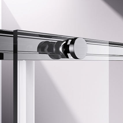 Душевой уголок Vincea Slim-N VSS-4SN9010CLBN 100x90 брашированный никель, прозрачное