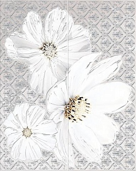 Панно Azori Sfumato Grey Floret 40.2х50.5 см, MP000011197